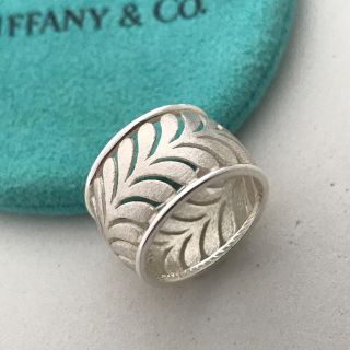 ティファニー(Tiffany & Co.)のTiffany ハート リーフ シルバー リング  9号　美品(リング(指輪))