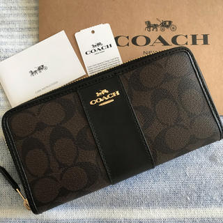 コーチ(COACH)のオーガニック様専用 新品正規品COACH財布ラウンドジップF54630IMAA8(財布)