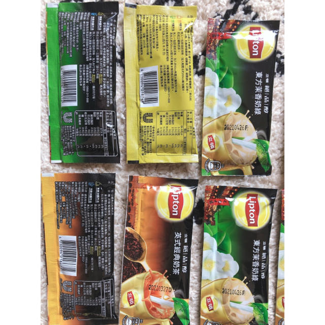 Unilever(ユニリーバ)のリプトン/台湾/１２月購入/ホットのタピオカミルクティに！ 食品/飲料/酒の飲料(茶)の商品写真