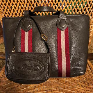 バリー(Bally)のBALLY レザーバッグ  ミニポシェット付き(トートバッグ)