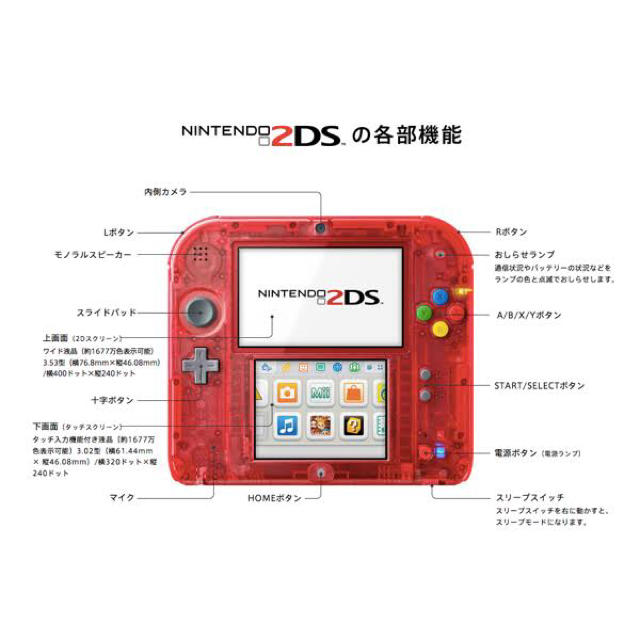 ニンテンドー2DS(ニンテンドー2DS)のとびだせどうぶつの森 2DS エンタメ/ホビーのゲームソフト/ゲーム機本体(携帯用ゲーム機本体)の商品写真