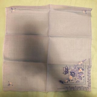 着物だいやす 769■袋帯■刺繍　スワトウ刺繍　格子に菊　青　茶席【正絹】【未仕立て帯】