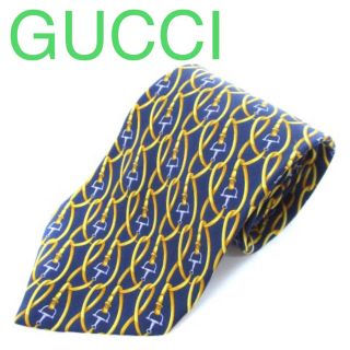 グッチ(Gucci)の【美品】グッチ GUCCI ネクタイ レギュラータイ 総柄 シルク(ネクタイ)