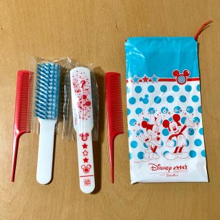 ディズニー(Disney)のミッキー&ミニーコームセット⭐︎未使用2セット(ヘアブラシ/クシ)