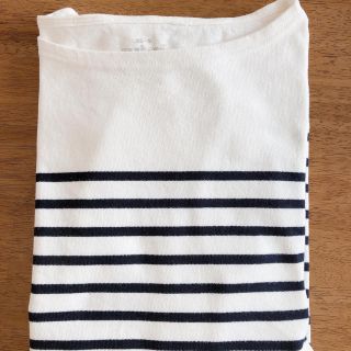 ムジルシリョウヒン(MUJI (無印良品))の太番手天竺編みドロップショルダーＴシャツ（七分袖）(カットソー(長袖/七分))