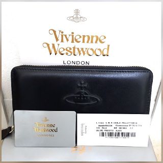 ヴィヴィアンウエストウッド(Vivienne Westwood)の【新品未使用】ヴィヴィアン長財布ブラック(長財布)