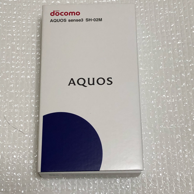 AQUOS(アクオス)のAQUOS sence3 SH-02M ブラック SIMフリー新品 スマホ/家電/カメラのスマートフォン/携帯電話(スマートフォン本体)の商品写真