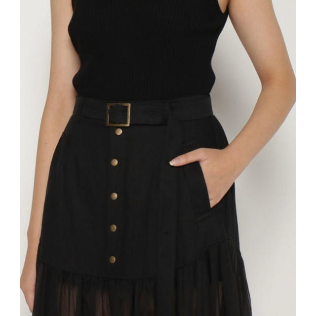 REDYAZEL(レディアゼル)のティアードロングスカート レディースのスカート(ロングスカート)の商品写真