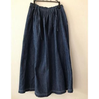 ナチュラルランドリー(NATURAL LAUNDRY)の柔らかデニム　ロングスカート(ロングスカート)