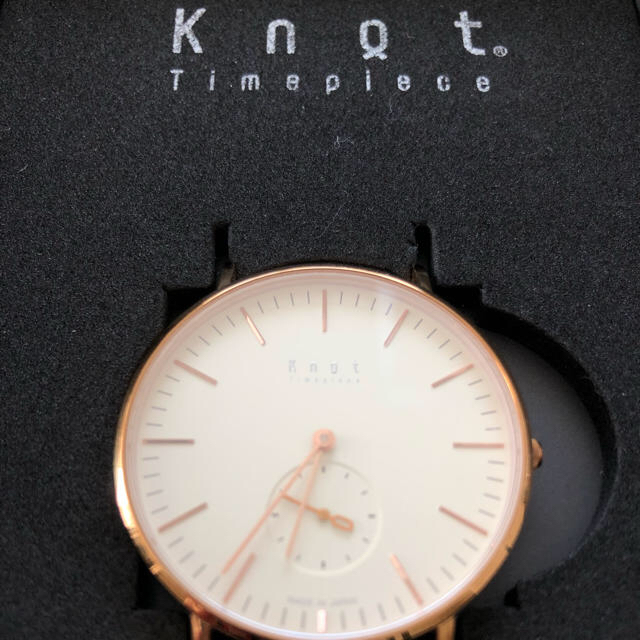 KNOT(ノット)のknot 腕時計 ローズゴールド×アイボリー 36mm レディースのファッション小物(腕時計)の商品写真