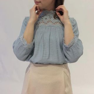 フラワー(flower)のflower special lace blouse (シャツ/ブラウス(長袖/七分))