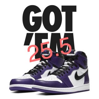 ナイキ(NIKE)のNike Air Jordan1 Court purple 25.5cm(スニーカー)