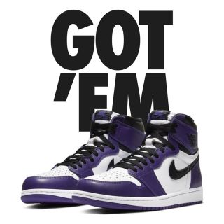 ナイキ(NIKE)のAIR JORDAN 1 RETRO HIGH OG purple 27cm(スニーカー)