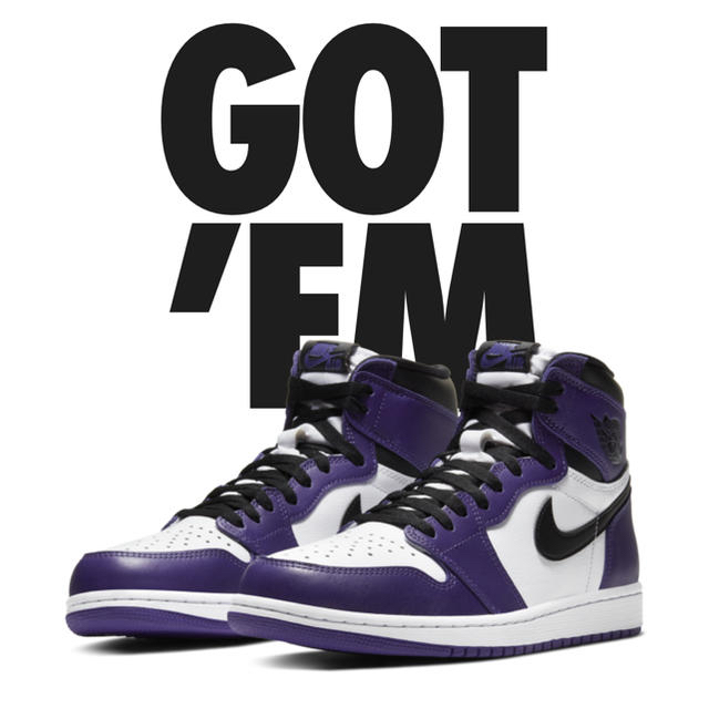 NIKE(ナイキ)のNIKE  AIR JORDAN 1 COURT PURPLE メンズの靴/シューズ(スニーカー)の商品写真