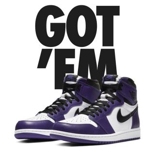 ナイキ(NIKE)のNIKE  AIR JORDAN 1 COURT PURPLE(スニーカー)