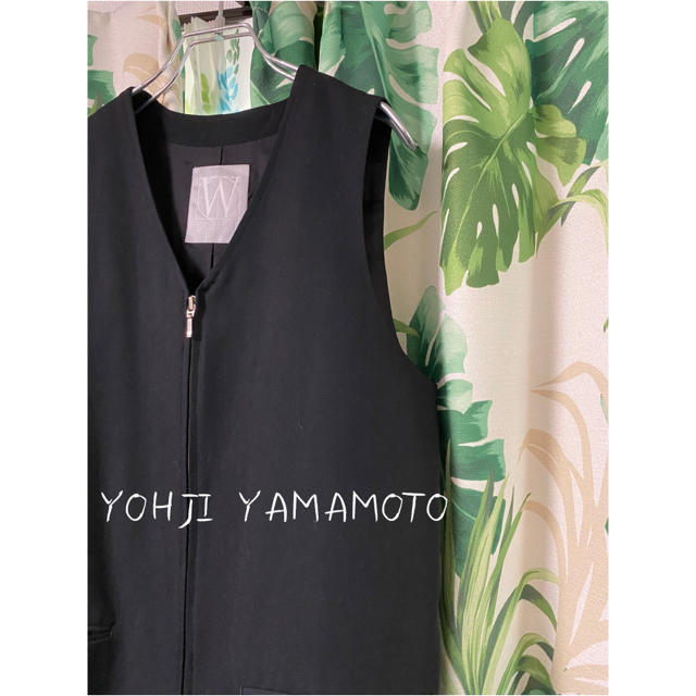 Yohji Yamamoto(ヨウジヤマモト)のヨウジヤマモト    ロングウールギャバベスト メンズのトップス(ベスト)の商品写真