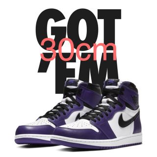 ナイキ(NIKE)のNIKE AIR JORDAN 1 Court Purple 30cm(スニーカー)