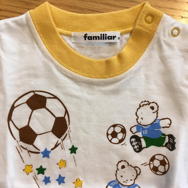 familiar(ファミリア)のファミリア　80cm  サッカーTシャツ キッズ/ベビー/マタニティのベビー服(~85cm)(Ｔシャツ)の商品写真