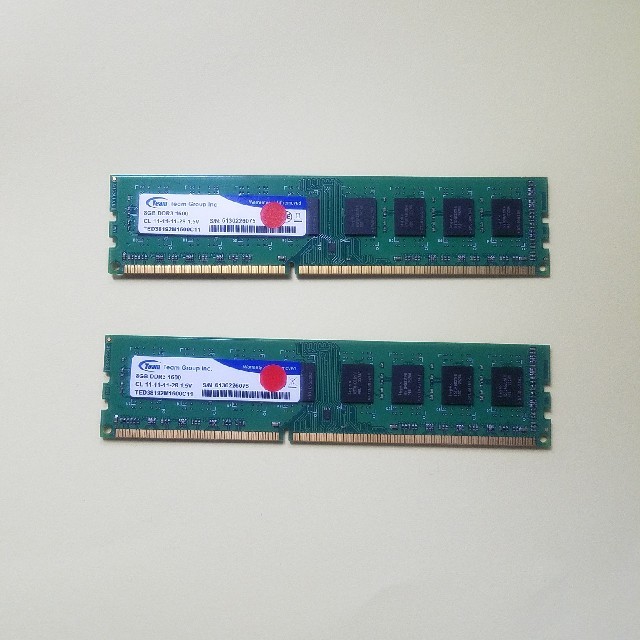 デスクトップ用メモリー DDR3 1600 16GB