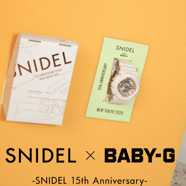 SNIDEL(スナイデル)の即購入可能☆ SNIDEL × BABY-G のコラボ　ウォッチ レディースのファッション小物(腕時計)の商品写真