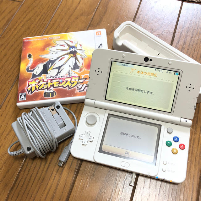 New3DSです。本体の初期化とカセット初期化済