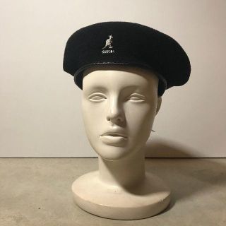 カンゴール(KANGOL)の新品未使用KANGOL Wool Big Monty-BLK (M)　タグ付き(ハンチング/ベレー帽)