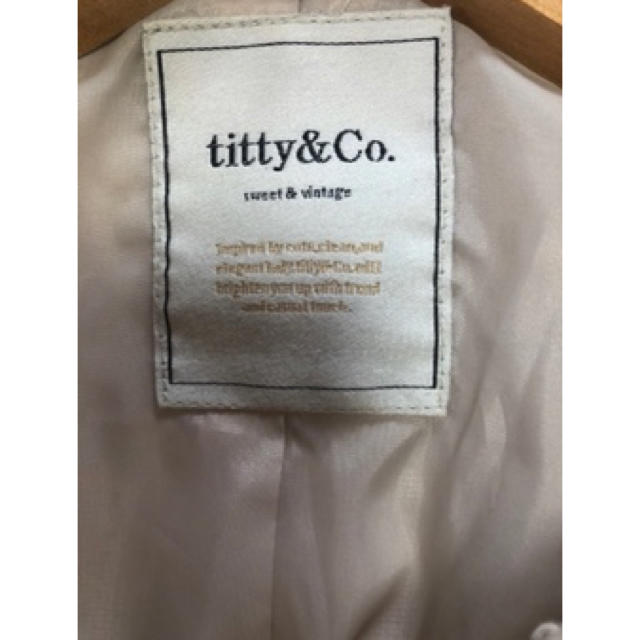 titty&co(ティティアンドコー)の【titty&co.】大谷映美里さん着用　ビッグカラーボアブルゾン レディースのジャケット/アウター(ブルゾン)の商品写真