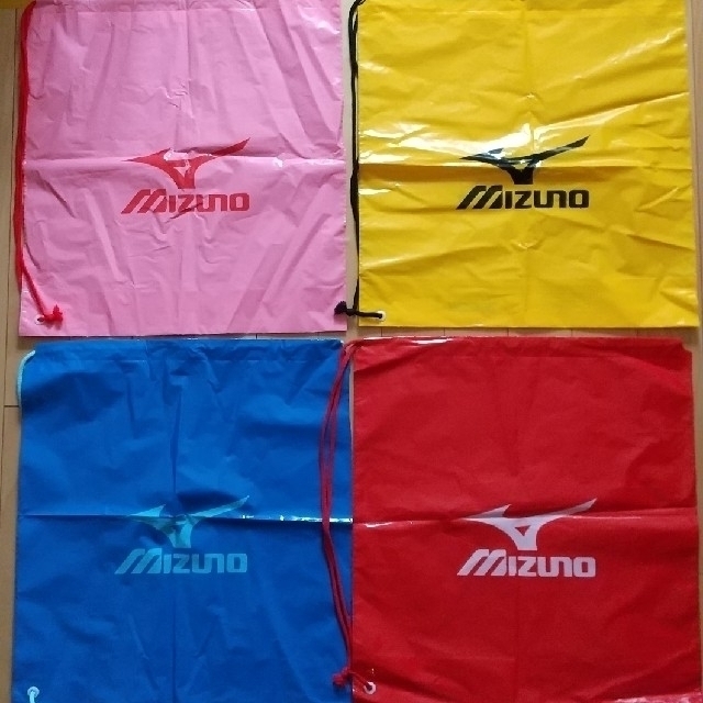 MIZUNO(ミズノ)のミズノ ヒモ付ショップ袋 未使用品 ４枚セット レディースのバッグ(ショップ袋)の商品写真