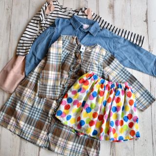 プチバトー(PETIT BATEAU)の【110size】プチバトー含むワンピなど4点セット新品あり(ワンピース)