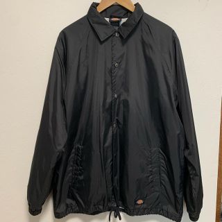 ディッキーズ(Dickies)のDickies コーチジャケット 黒 オーバーサイズ(ナイロンジャケット)