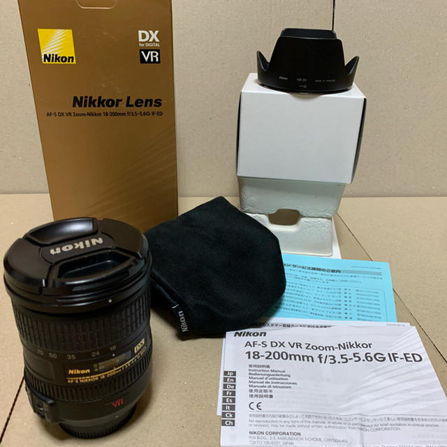 美品 af-s 18-200 nikkor 4段手ぶれ補正 ニコン 一眼レフ