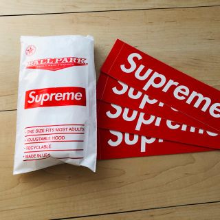 シュプリーム(Supreme)のsupremeポンチョ＆ステッカー4枚(その他)