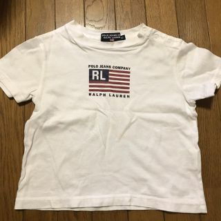 ポロラルフローレン(POLO RALPH LAUREN)のラルフローレン  Tシャツ　シンプル　星条旗　アメリカ　白　ホワイト(Ｔシャツ)