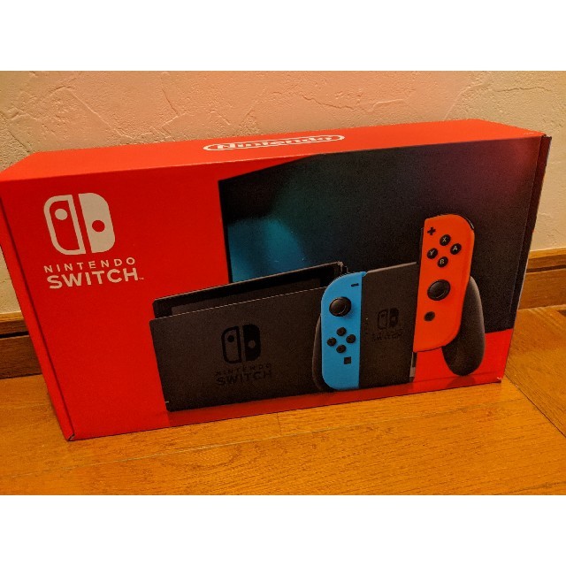 Nintendo Switch(ニンテンドースイッチ)の保証書付き 新型ニンテンドースイッチ ネオン 新品未開封 未使用 エンタメ/ホビーのゲームソフト/ゲーム機本体(家庭用ゲーム機本体)の商品写真