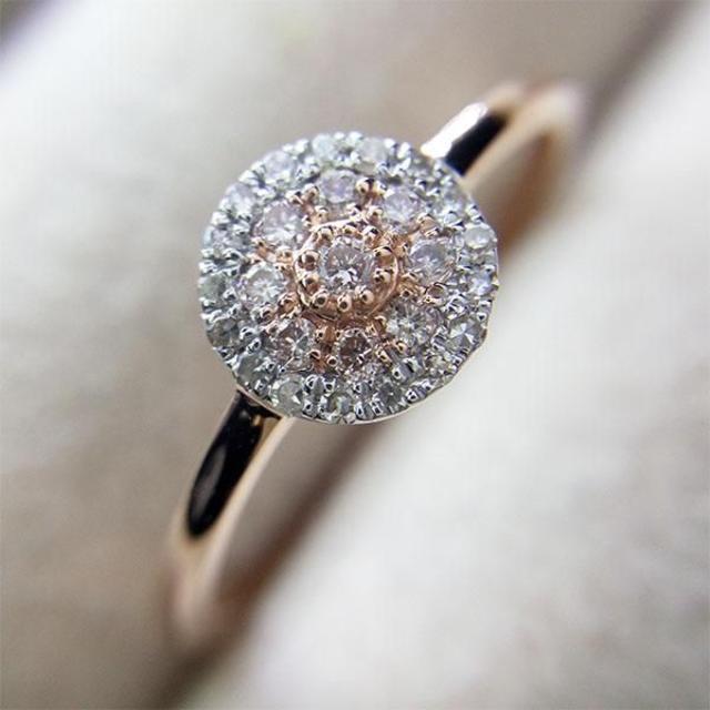 定番のお歳暮&冬ギフト 合計 0.11 ct アーガイル産 ピンク 系 ダイヤ