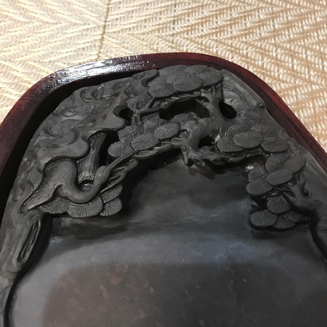 木製ケース付き 松鶴飾り硯 すずり ☆新品墨付きの通販 by ユノウ's ... 木製ケース付き 松鶴飾り硯 すずり ★新品墨付き