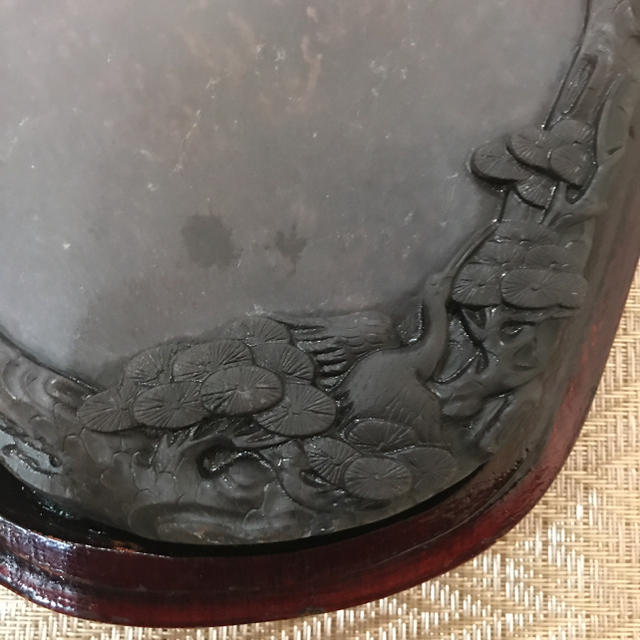 木製ケース付き 松鶴飾り硯 すずり ☆新品墨付きの通販 by ユノウ's ... 木製ケース付き 松鶴飾り硯 すずり ★新品墨付き