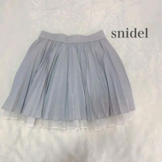 スナイデル(SNIDEL)のsnidel オーガンジープリーツスカート(ミニスカート)