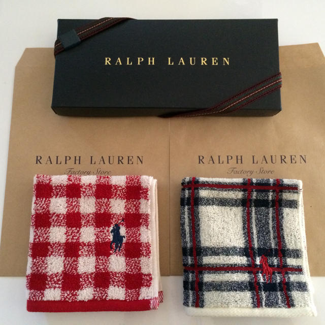 POLO RALPH LAUREN(ポロラルフローレン)のセール♪ギフト♡ラルフ タオルハンカチ レディースのファッション小物(ハンカチ)の商品写真