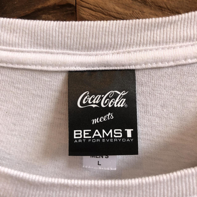 BEAMS(ビームス)のBEAMS T ビームス コカコーラ コラボ Tシャツ Lサイズ メンズのトップス(Tシャツ/カットソー(半袖/袖なし))の商品写真