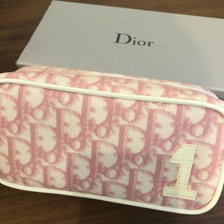 ディオール(Dior)のdior  トロッター　ポーチ　ピンク(ポーチ)