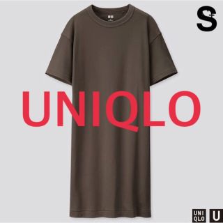 ユニクロ(UNIQLO)のUNIQLO クルーネックTワンピース(ひざ丈ワンピース)