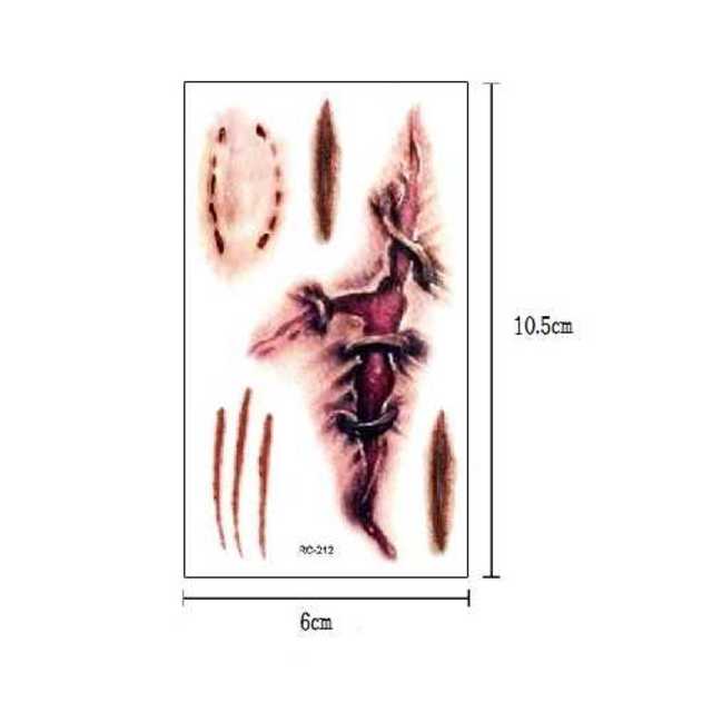傷口タトゥーシール 5点セット B エンタメ/ホビーのコスプレ(小道具)の商品写真