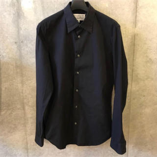 マルタンマルジェラ(Maison Martin Margiela)のサイズ44 Maison Margiela 長袖シャツ 黒ブラック(シャツ)