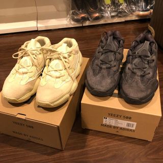 アディダス(adidas)の【※美品/2足セット】YEEZY 500 / BLACK, SUMOYE (スニーカー)