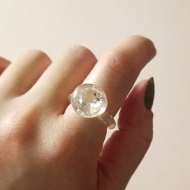 e.m　イーエム　両面　ジルコニア　リング　指輪　クリア e.m. - e.m. イーエム アクリルリング ジルコニア クリアリング
