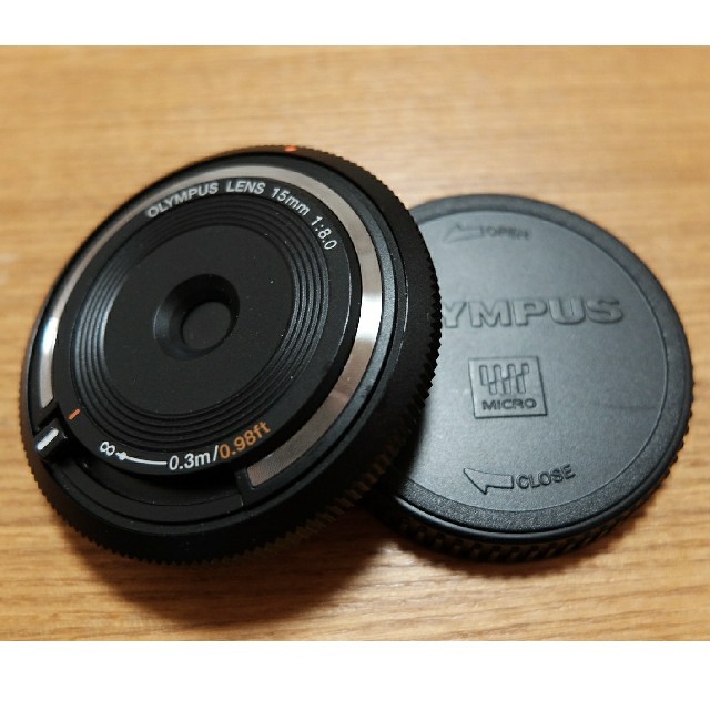 OLYMPUS(オリンパス)のオリンパス キャップレンズ BCL-1580 15mm F8.0 中古良品クラス スマホ/家電/カメラのカメラ(レンズ(単焦点))の商品写真