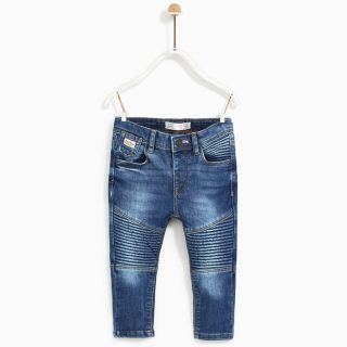 ザラキッズ(ZARA KIDS)のzarababy  ライダース スキニー デニム パンツ 98(パンツ/スパッツ)