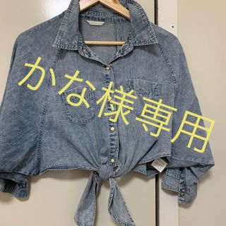 シマムラ(しまむら)のデニム調シャツ　パンツ(シャツ/ブラウス(長袖/七分))