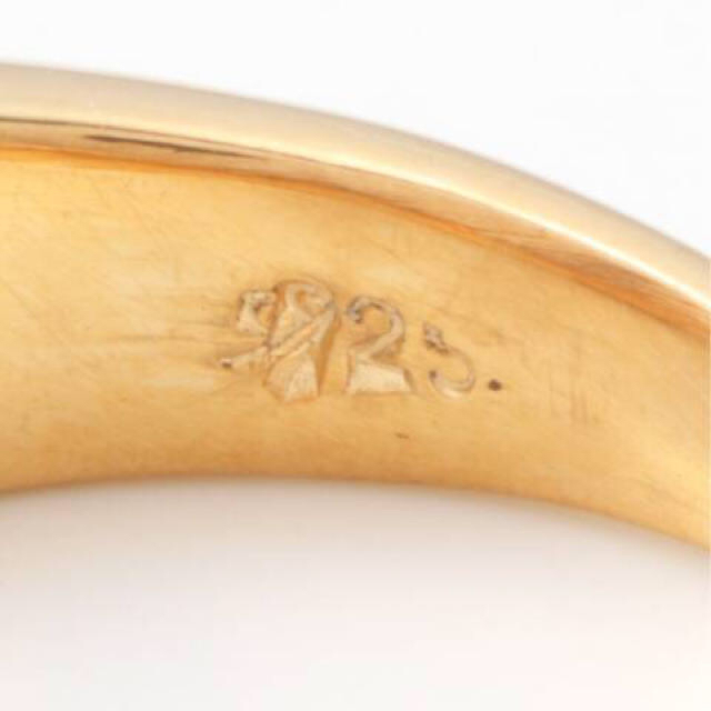 DEUXIEME CLASSE(ドゥーズィエムクラス)の美品　LAVER SMALL R Ring ゴールド 13号 レディースのアクセサリー(リング(指輪))の商品写真